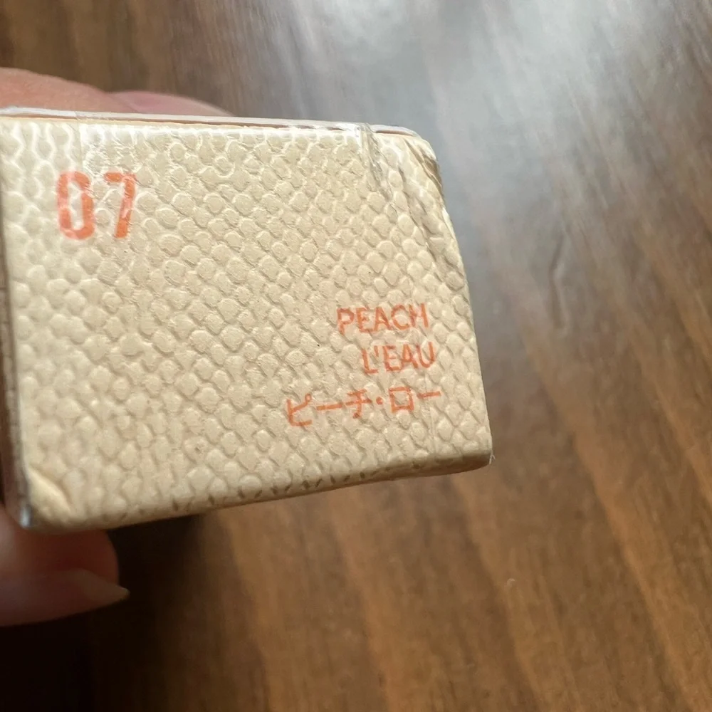 BBIA new L’eau tint lipstick gloss 07 peach l’eau NIB new 1.2g
